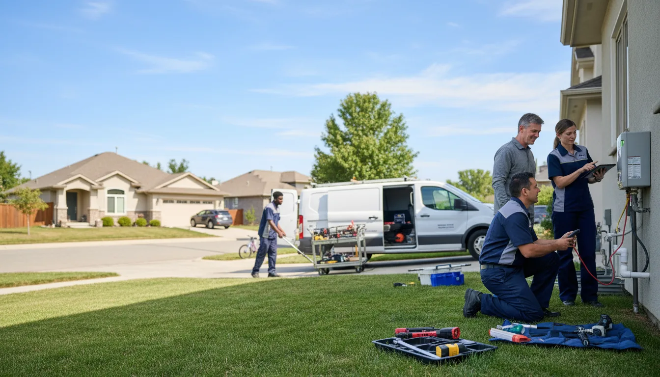Tankless water heater service in Raleigh, ND